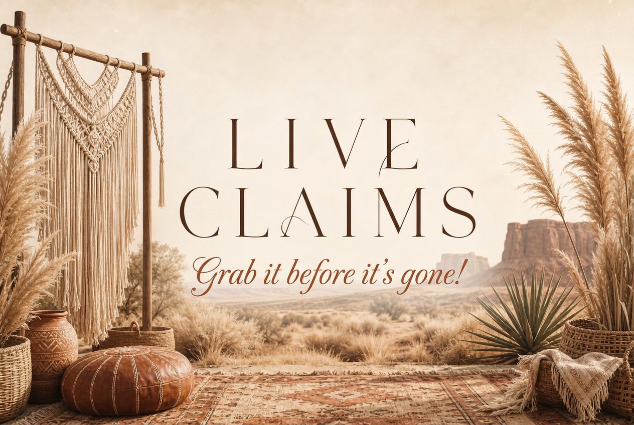 Live Claims — check out here for items claimed on our live sales